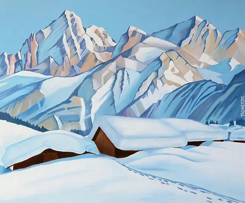 Zirben Alm Öl/LW  120x100cm